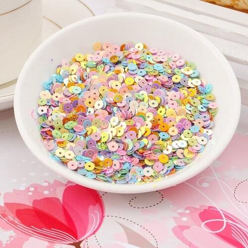 10g Round Paillettes Loose Sequins For Crafts 4mm Gold Glitter Sequin Beads Nail Art Decoration Sequin Diy Sewing Accessories