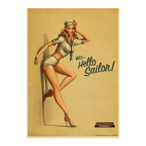 Lot style Choose Pin Up Girl Art print Silk poster Home Wall Decor