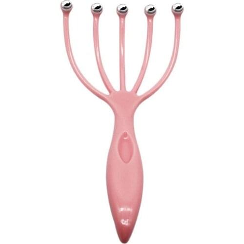 Head Massager Relaxation Massage Head Ball Steel Scalp Five Finger Massager for Head Eliminate Fatigue and Reduce Stress