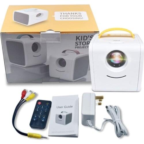 20CB Mini Projector w/ Handle Portable Movie Projector with H D MI/ USB/ AV/Audio Port 1080P for Home Office