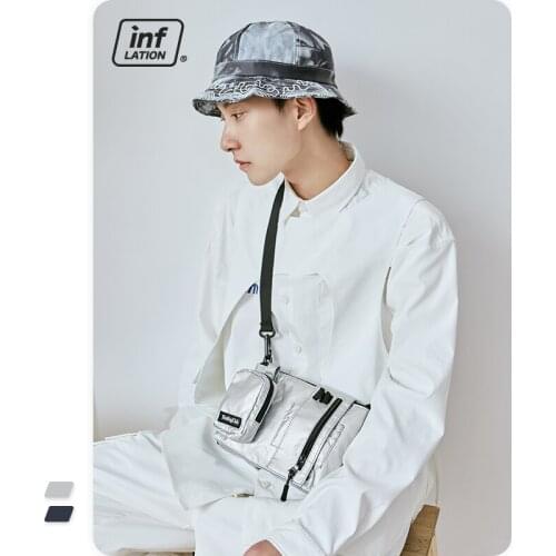 INFLATION Men Fanny Pack Hip Hop Functional Men Shoulder Bags Streetwear Crossbody Bags Outdoor Boy Messenger Bags 374AI2020