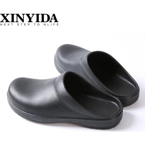 Non-slip Waterproof Oil-proof Kitchen Chef Shoes Hospital Operating Room Lab Medical Slippers Hotel Work Shoes Clogs Size 36-45