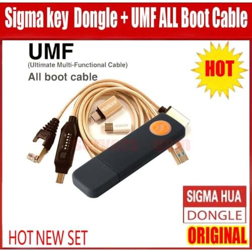 New 100% original Sigma key tool sigmakey dongle for huawei flash repair unlock +( UMF )ALL in One Boot Cable