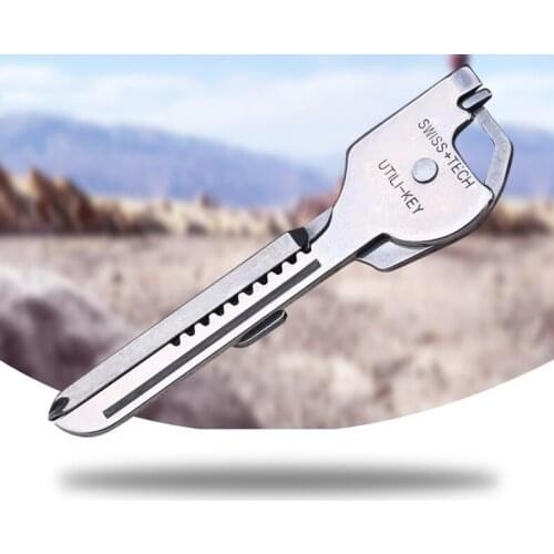 New 6 in 1 Mini Multi Function Utili-key Screwdriver Bottle Opener Pocket Knife EDC Tool WB1116