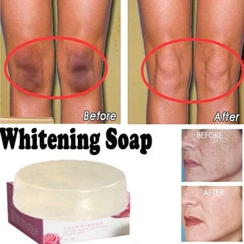 Handmade Whitening Soap Skin Lightening Soap Bleaching Rose Soap Flower Soap Deep Cleaning Brighten Skin Reduce Dark Spot