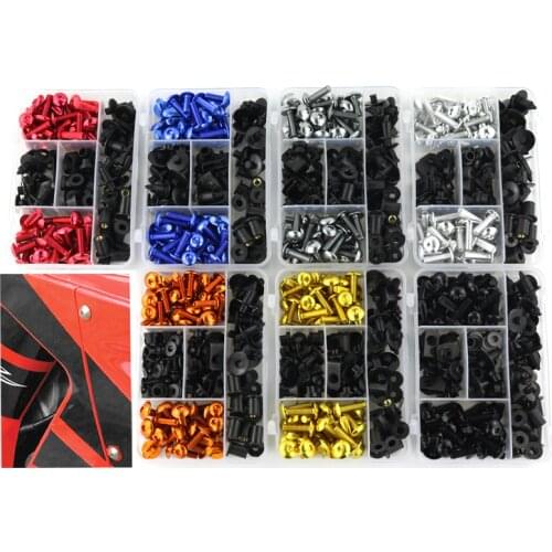 Fit For Honda VTR 1000 RC51 VTR1000F VFR 750 800 VFR1200F M5 M6 Complete Fairing Bolts Kit Speed Nuts Fairing Clips