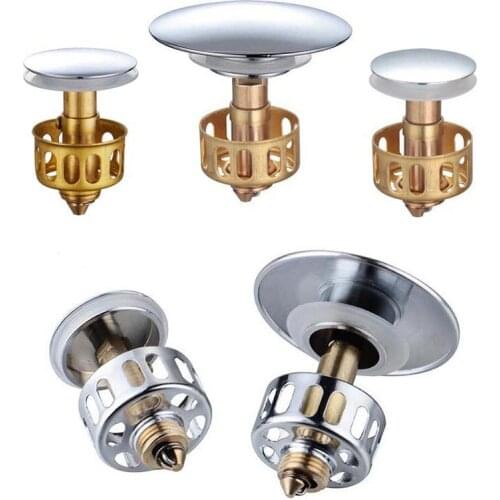 All-copper bounce cover filter Shower Floor Drain kitchen sink wash basin stopper Bathroom Trap Hair Catcher Basin Hardware
