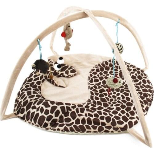 Portable Pet Cat Toys Funny Cat Tent Toys Mobile Activity Pets Play Bed Toys Cat Play Mat Blanket House Detachable Kitten Tents