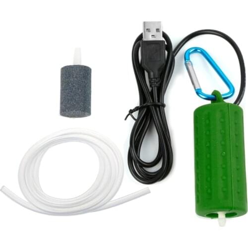 Portable Mini USB Aquarium Fish Tank Oxygen Air Pump Mute Energy Save Compressor