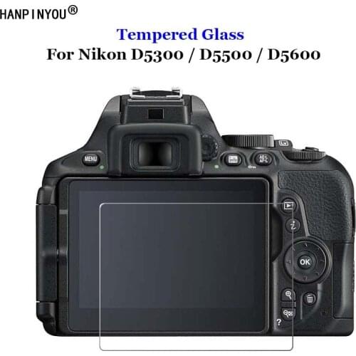 For Nikon D5300 / D5500 / D5600 Clear Tempered Glass 9H 2.5D Camera LCD Screen Protector Protective Film