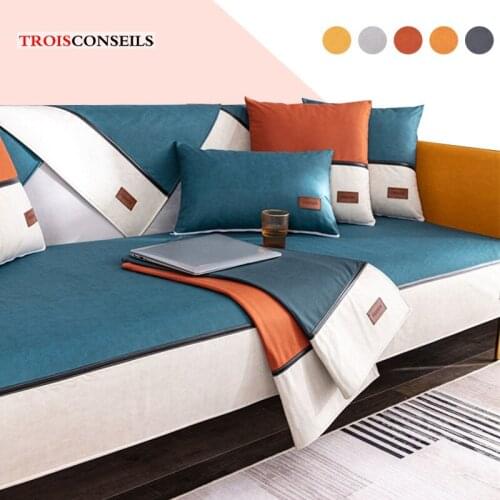Luxury Waterproof Sofa Cover for Living Room Urine-proof Pet Couch Cover Four Season Universal Anti-cat Scratch Sofa Cover Towel