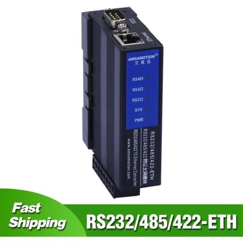 RS232/485/422-ETH Convert Ethernet Conversion Module Serial Port Server Data Transparent Transmission Modbus RTU TO TCP