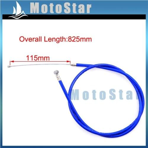 Blue Mini Moto 115mm 825mm Gas Throttle Cable For 2 Stroke 43cc 47c 49cc Engine Carb Kids ATV Quad Dirt Super Pocket Bike