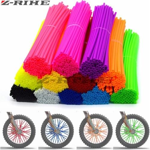 Universal Motorcycle Dirt Bike Wheel Rim Spoke Shrouds Skins Covers for Kawasaki KLR650 Yamaha WR250X 250 SX 150 SX 450 SX-F