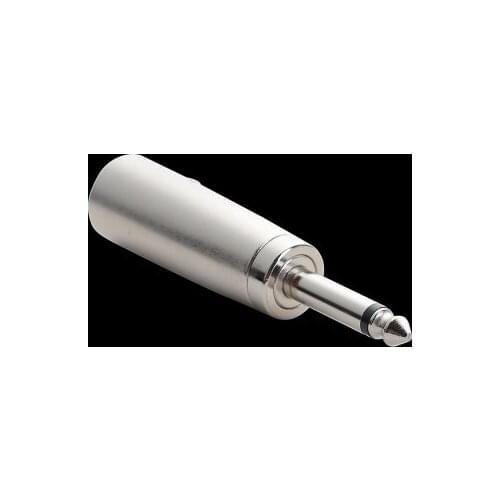 XLR Connector 3 Poles Plug to 6.35 6.5 mm Mono Plug 2 poles Adapter Connector