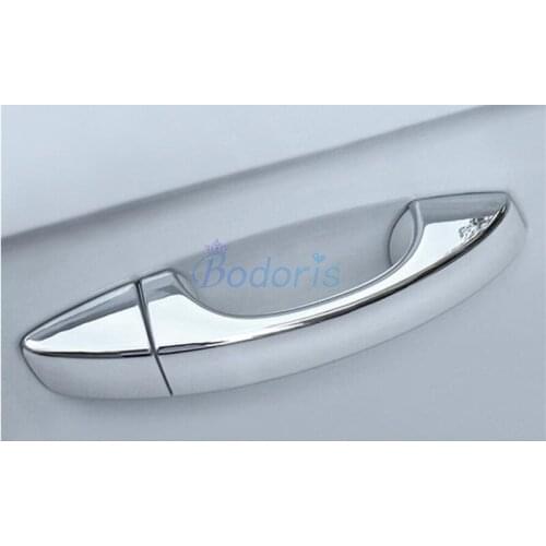 Door handle Protective Cover Door Grab Holder Outer Trim Frame Chrome For Volkswagen VW T-Roc TROC 2018 2019 2020 Auto Accessory