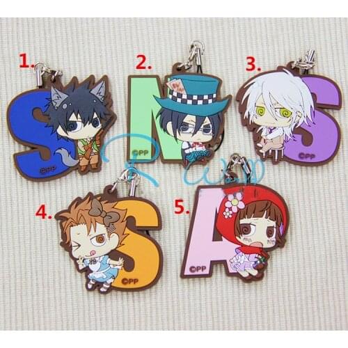 1pcs Anime Keychain Kawaii Psycho-Pass Shinya Kogami Tsunemori Akane Resin Rubber Limited Pendant Keyrings Nice Collect