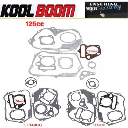 125cc 140cc 150cc Engine Gaskets Motor Cylinder Gasket Head Base For zongshen loncin lifan YX kayo Dirt Pit Bike ATV Quad Buggy
