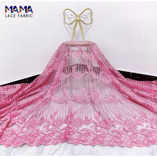 2.5 Yards 2021 Best Sell African Lace High Quality Collocation Tulle Lace And Swiss Voile Senega Wedding Dress Mesh Material