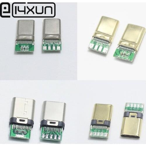 2pcs USB Type C DIY Repairs for Xiaomi Redmi Note 7 mi9 USB C Cable for Samsung S9 Fast Charging Wire USB-C Mobile Phone Charge