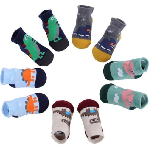 5pairs/lot Newborn Baby Socks Thicken Cartoon Comfort Cotton New born Boy Socks Kids Boy 0-2 Years Baby Clothes Accessories