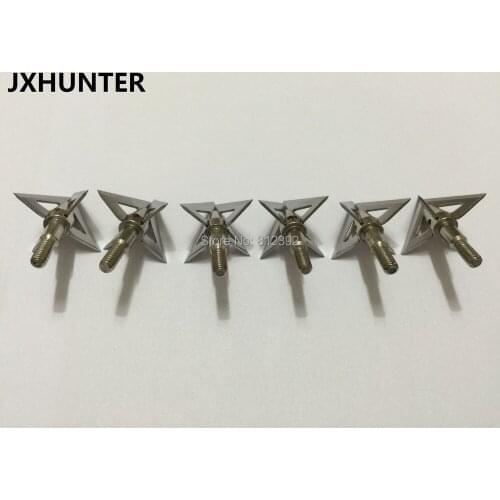 6PK archery Sanford Bloodshot 100 grain Broadhead for compoud bow arrow hunting