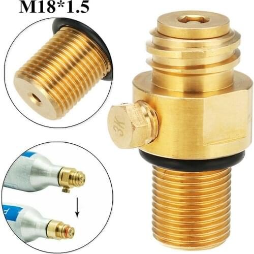 M18*1.5 co2 Valve Adaptor Replaceable Transverter Suitable Fot Soda Machine Replaceable Valve, Commonly Used for Sodastream