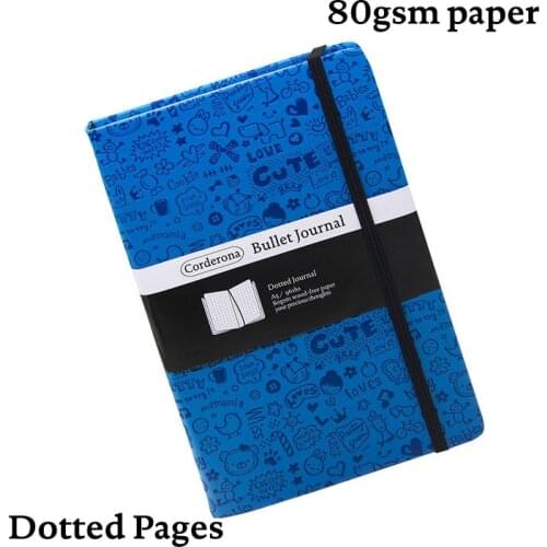 A5 Magic Girl Dotted Notebook Dot Grid Journal Hard Cover Travel Planner Diary