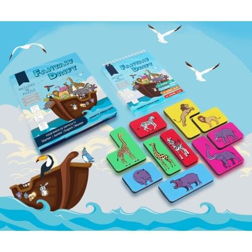 Wooden Cartoon Animal Children Toy Tangram Puzzle Jigsaw Board Game Pzzle Mntessori Kids Educational Toys for Children Gift