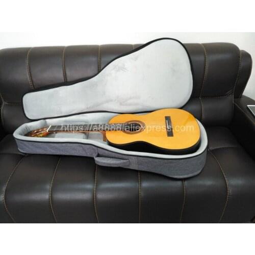 30MM Thickness Cotton Bag for 39 inch classical guitar/Flamenco guitar,gray color