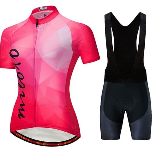Pro Team MILOTO New Cycling jersey 2020 Clothing Bike jersey Woman summer shorts set Ropa de hombre BICYCLING Maillot Culotte