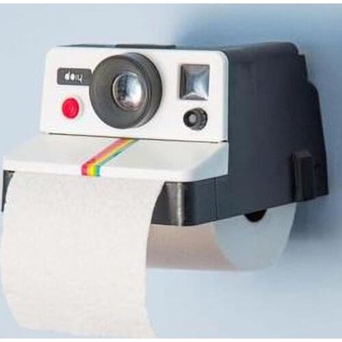 Creative Retro Polaroid Camera Shape Inspired Tissue Boxes Toilet Roll Paper Holder Box Bathroom Decor Home New Paper Holder