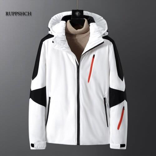 Fall Winter Waterproof Warm Jackets White Duck Down Removable Hooded Man Coat Men Down Jacket Men Winter Warm Jackets Stylish