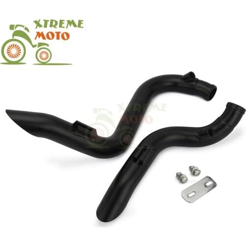 Motorcycle 2" Drag Exhaust Pipe Tube For Harley Softail Touring Sportster Dyna Models 1984-2015