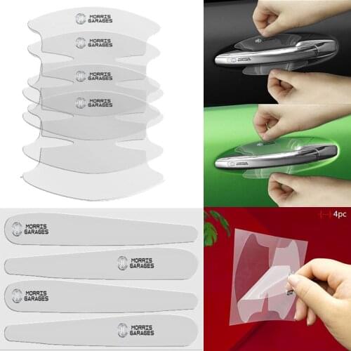 8pcs Car Door Handle Sticker Automotive Emblem Stickers For MG 3 ZS 2021 HS ZR GS 5 GT 6 RX5 350 Gundam TF Car Accessories