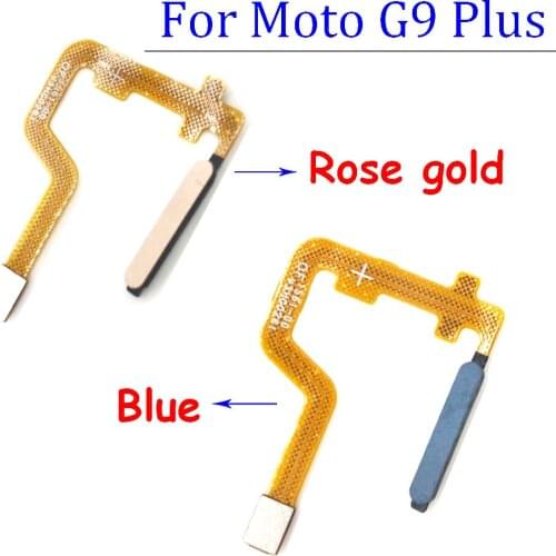 New For Moto G9 Plus Fingerprint Sensor Scanner Touch ID Home Button Return Flex Cable Ribbon
