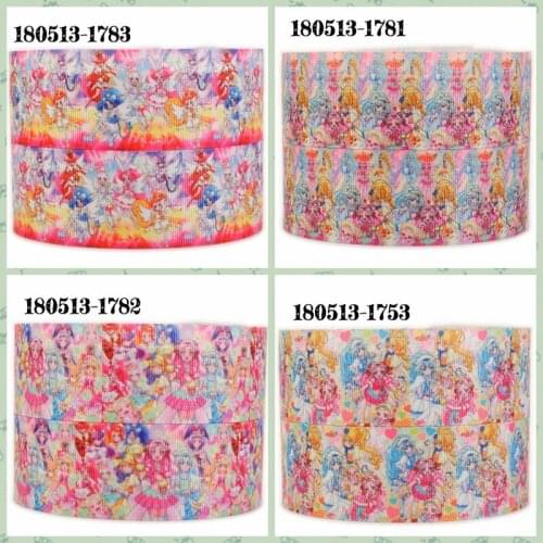 New 50 yards Japanese cartoon cure ange pattern ribbon printed grosgrain, satin ribbons