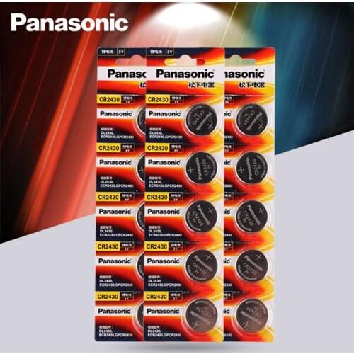 15pcs Original Panasonic CR2430 CR 2430 3V Lithium Button Cell Battery Coin Batteries For Watches,clocks,hearing aids