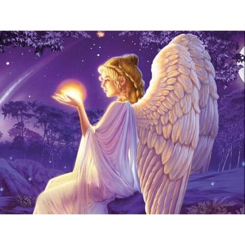 Full Diy Diamond Painting "Guardian Angel" 5D Diy Cross Stitch Diamond Embroidery 3D Home Daimond Mosaic By Rhinestone Sale GT