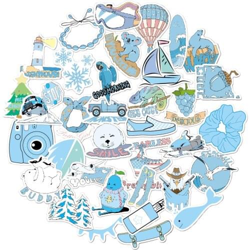 Pink Vsco Girl Cartoon Stickers PVC Waterproof Stationery Sticker Cute Scrapbooking Stickers for child Skateboard Stickers