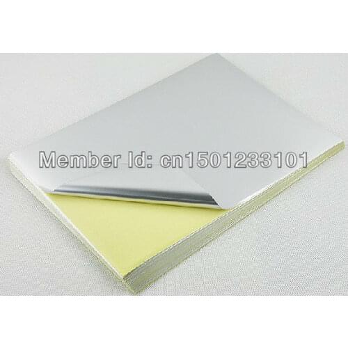 50 sheets no printing A4 blank matte silver self-adhesive label sticker paper for laser printer