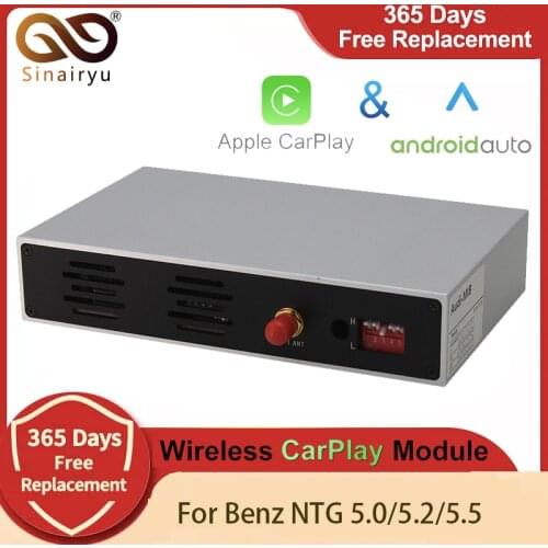 Sinairyu Wireless Apple Carplay for Mercedes A B C E G CLA GLA GLC S Class Car play Android Auto/Mirroring 2015-2019 NTG5 W205