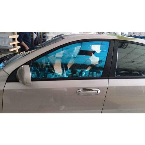 SUNICE 1.52X3M Chameleon BLue & Green Car Tint Auto Home Window Tinting Film Side Rear Windows Heat Reduction Car Foils VLT 55