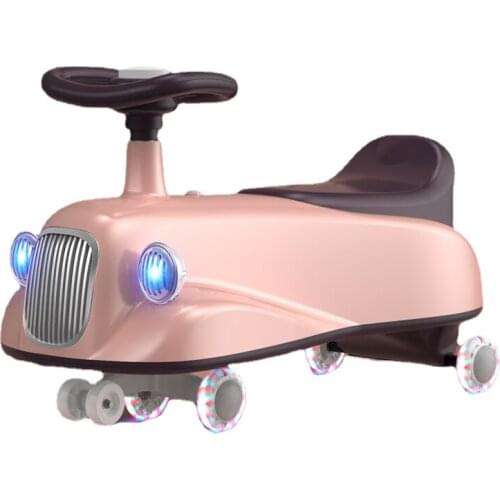 TT Swing Car Mute Universal Wheel Baby Anti-Flip Sliding Sliding Sliding Sliding Sliding Sliding Baby Walker Can Sit for Adults