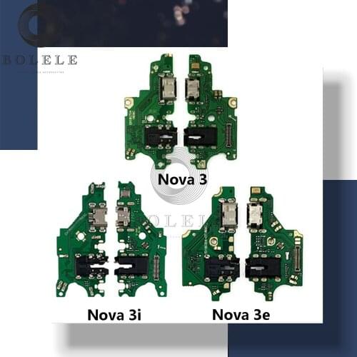 USB Charging Port For Huawei Nova 3 3e 3i USB Charger Port Dock Connector Plug Board Charge Charging Flex Cable Microphone