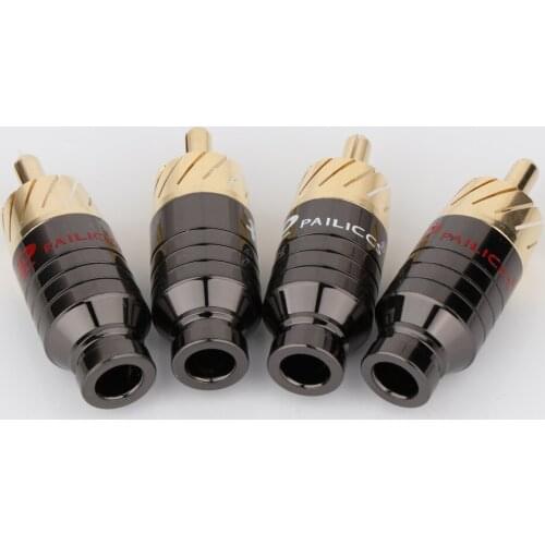 High Quality R1712 HiFi RCA Plug Gold Plated RCA Plug Connector Audio Phono RCA Male Plug