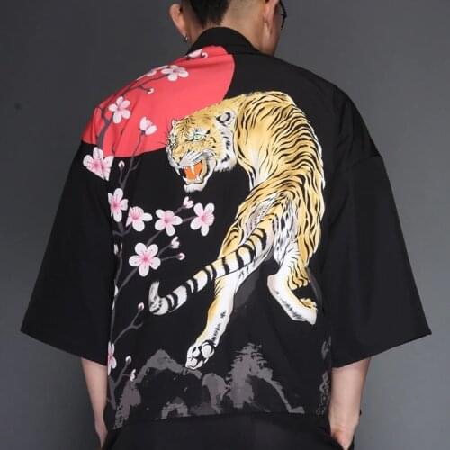 Japanese kimono men cardigan shirt blouse yukata men haori obi clothes samurai clothing male kimono Japan cardigan TA493