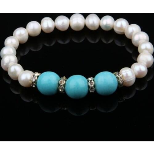 Retro Natural Freshwater Irregular Pearl Bracelet & Bangles For Women Charm Bracelet Jewelry Fashion Pearls Bangle