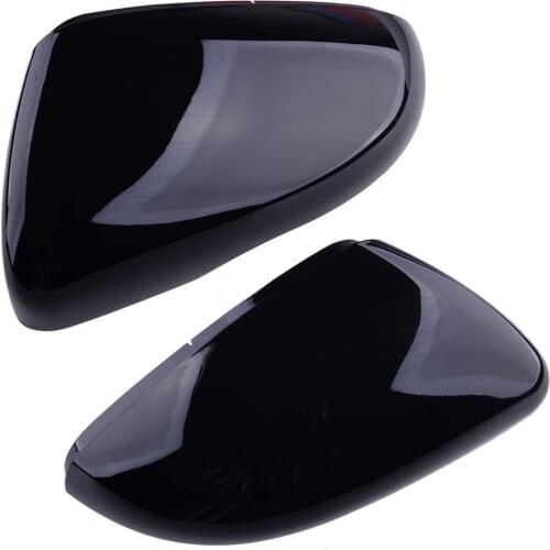 1 Pair Black Car Side Rear View Mirror Cover Cap Decoration 5K0857537 Fit For VW Golf MK6 2009 2010 2011 2012 2013 5K0857538