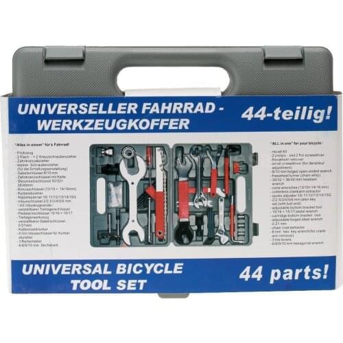 44pcs/box Bicycle Carbon Steel Repair Kit Super Equipment Toolbox Repair Tool Mountain Bike Equipment Universal Bicycle Tool Set